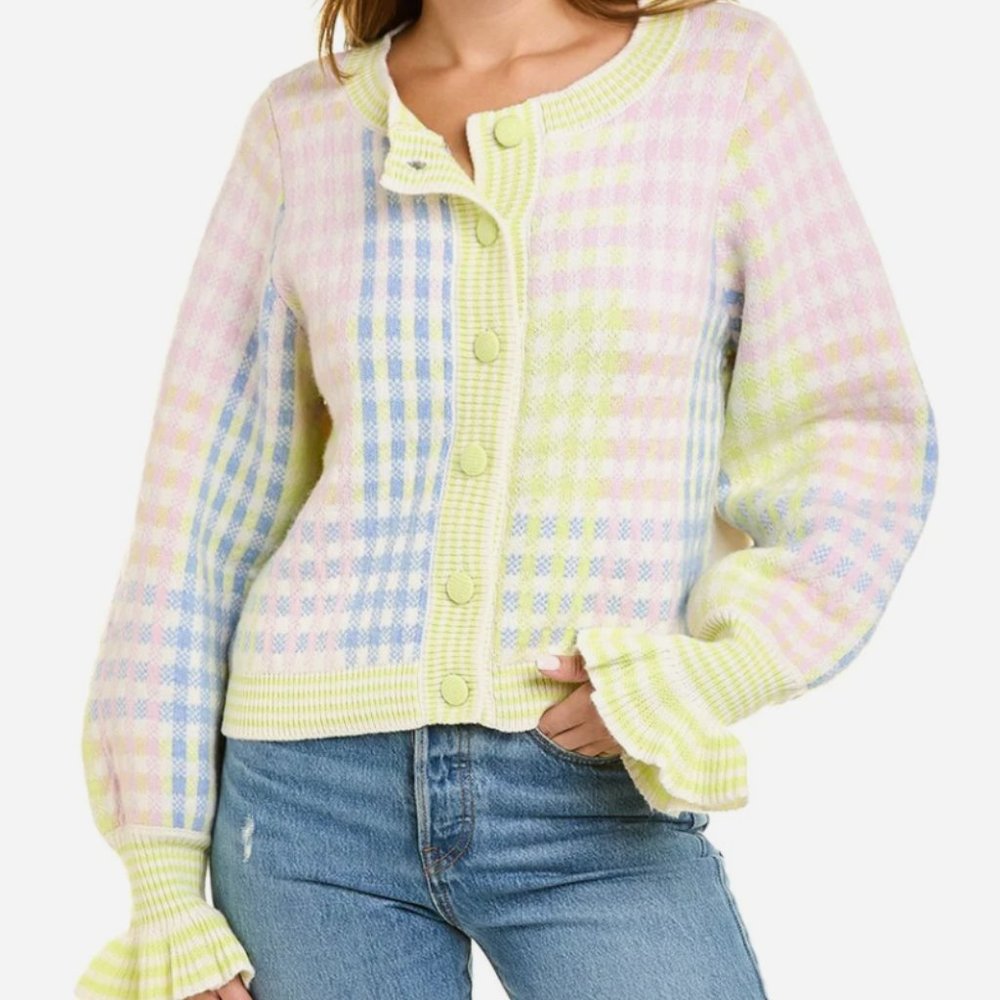 LoveShackFancy Keoni Wool-Blend Cardigan